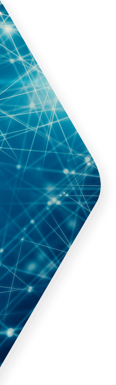 Digital fibers on a blue background