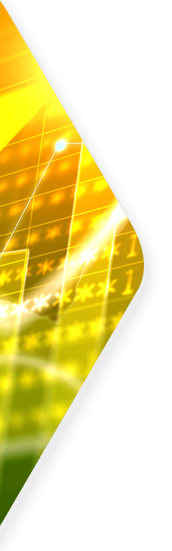 neon yellow and green digtal illustated triangle