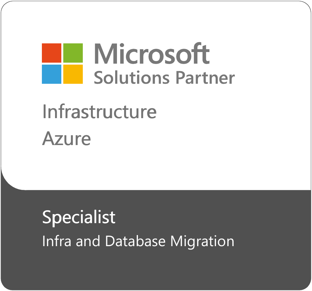 Microsoft Solutions Partner Badge – Infrastructure Azure Specialist – Infra and Database Migration