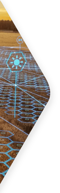 digital design over a rural field