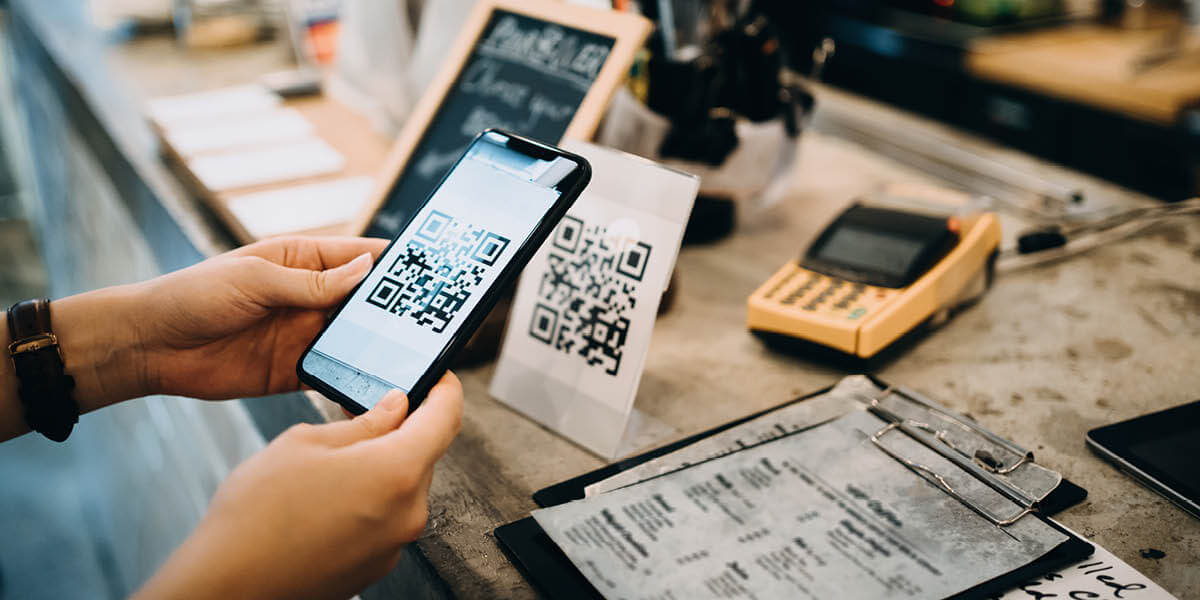 end user paying for consumer products with mobile device.