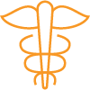 orange classic healthcare icon