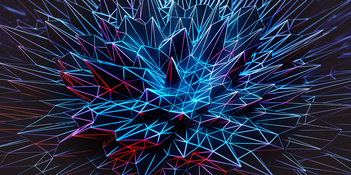 Abstract image of pointed shapes
