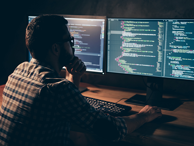 young professional implementing Sitecore