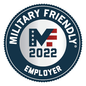2022 MIlitary Friendly Employer honor