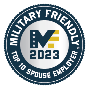 2023 Military Spouse Friendly Employer Top Ten honor