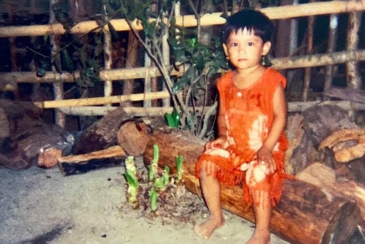 family photograph of Kaew (Kat) Ngern as a young child.