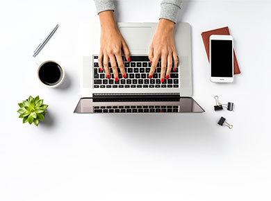 Writing on computer to ensure employers notice your CV