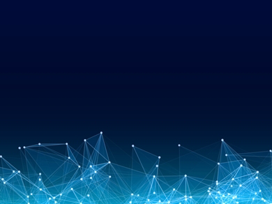 AI blue dot matrix