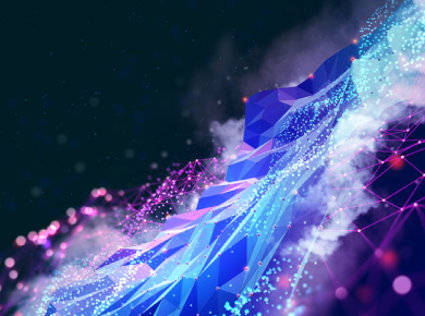 cloud migration represented through abstract image