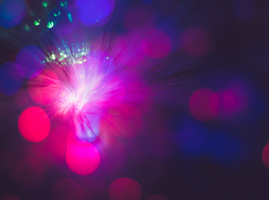 multicolored neon digital fiber optics