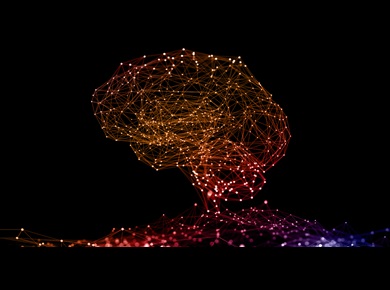 circuit board background, AI technology illustration