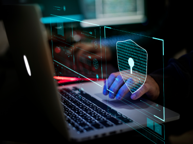 cyber security officer analyzing security threats