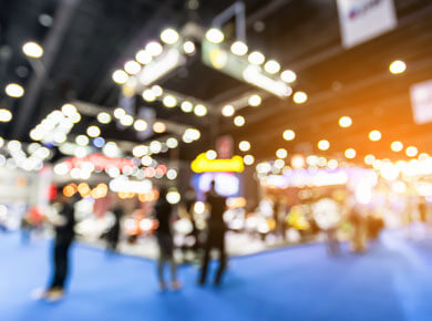 A blurred image of people