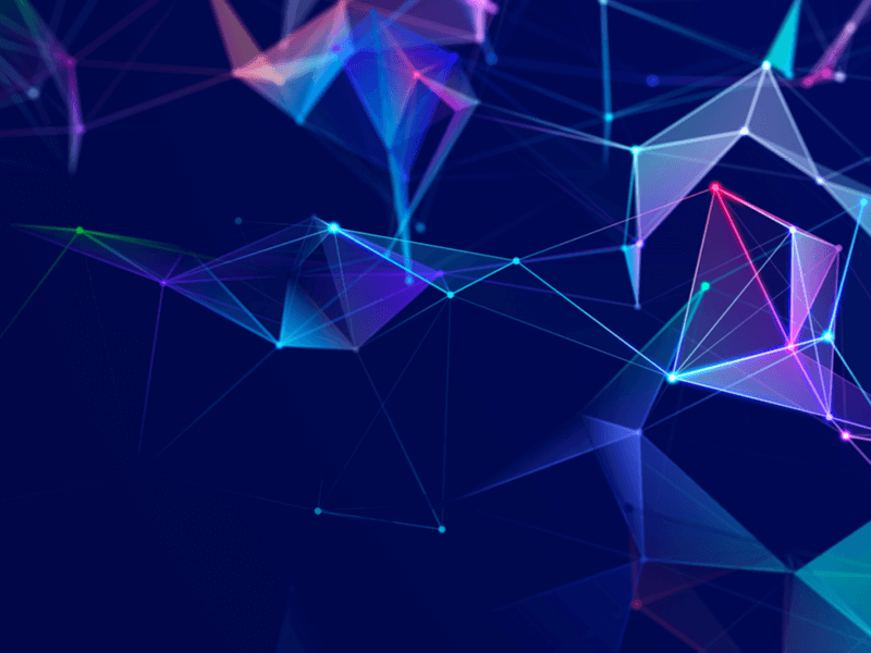 Abstract Constellation on a navy blue background