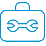 a briefcase icon symbolizing technology operations