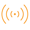 orange wireless icon