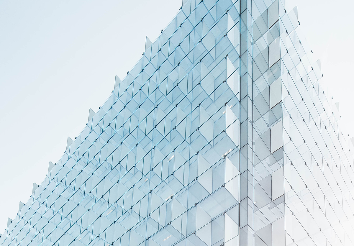 geometric glass skyscaper