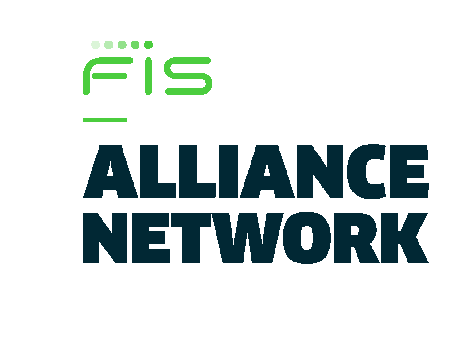 FIS green, white logo