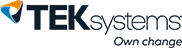 TEKsystems with Own Change tagline logo