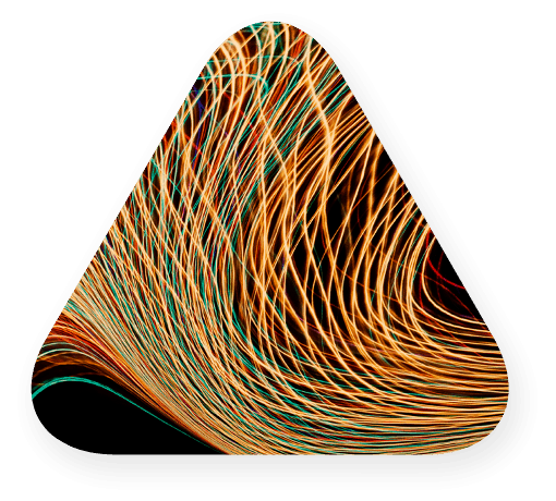 multicolored light waves on a black background