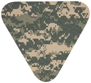 military unitform pattern in triangle shape