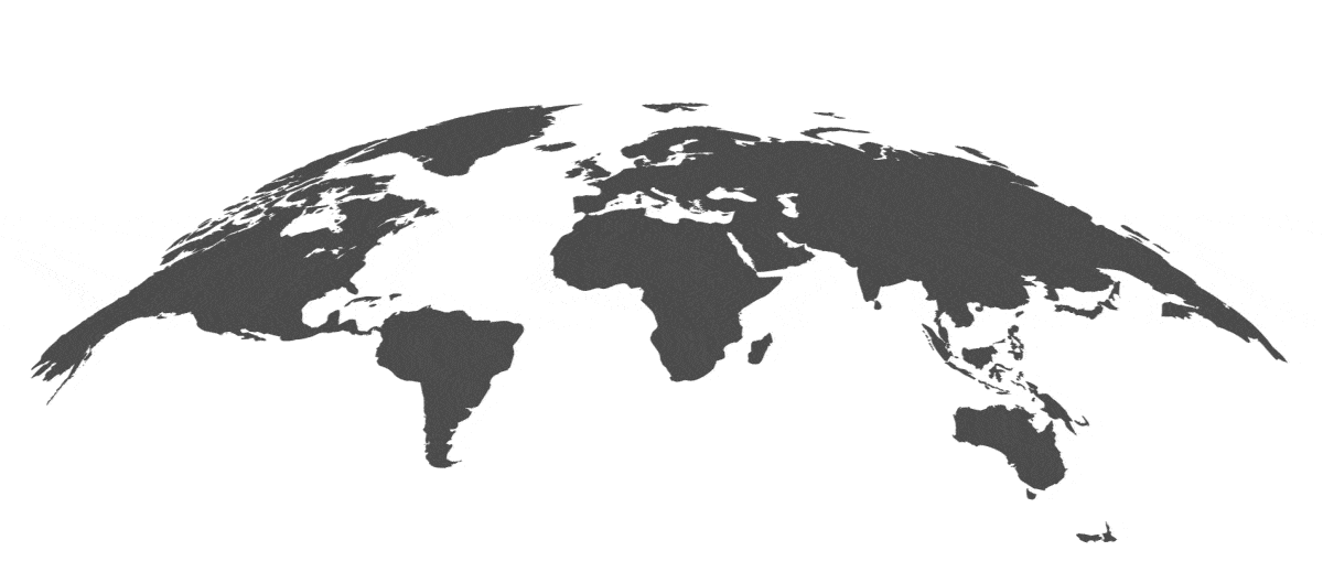 Global map with lines pointing to TEKsystems' locations worldwide